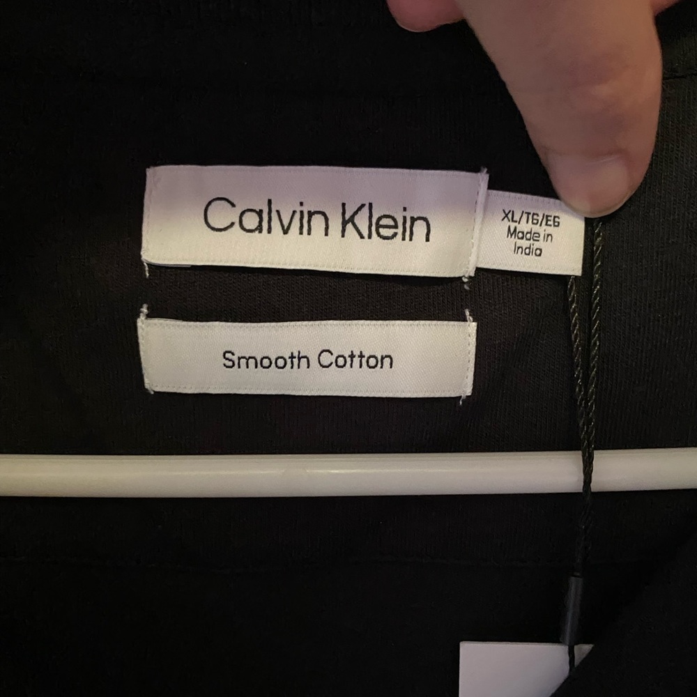 Calvin Klein Cotton Monogram Logo Polo Shirt - Picture 8 of 9